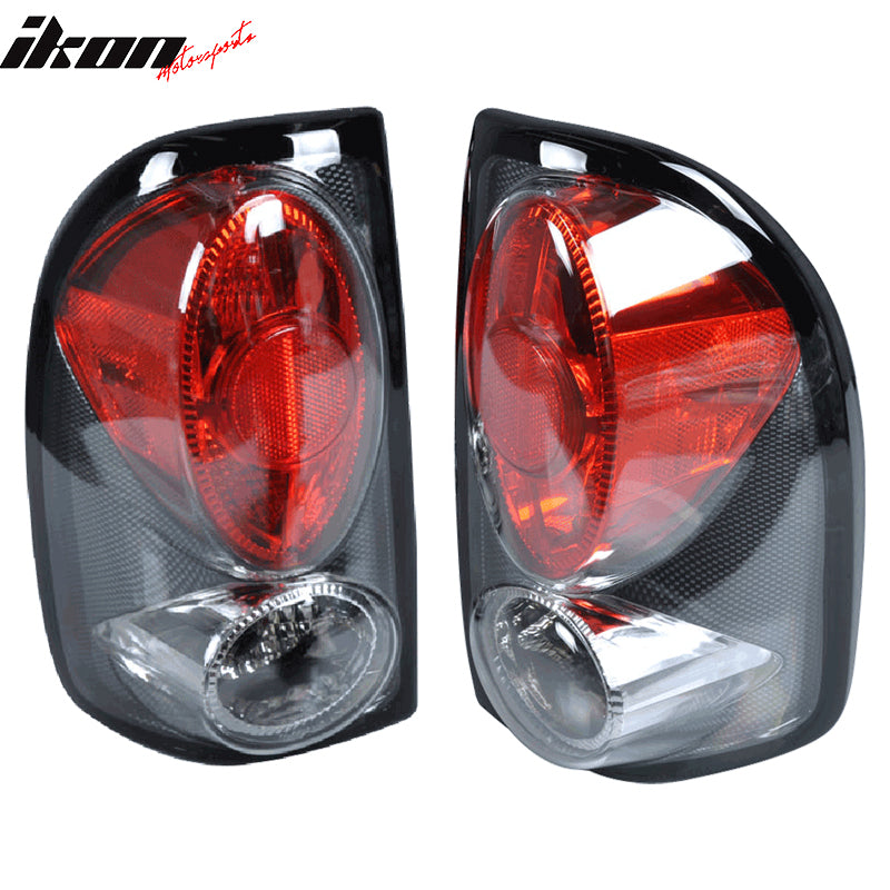 Clearance Sale Fits 97-04 Dodge Dakota PU Carbon Fiber Tail Lights Brake Lamps