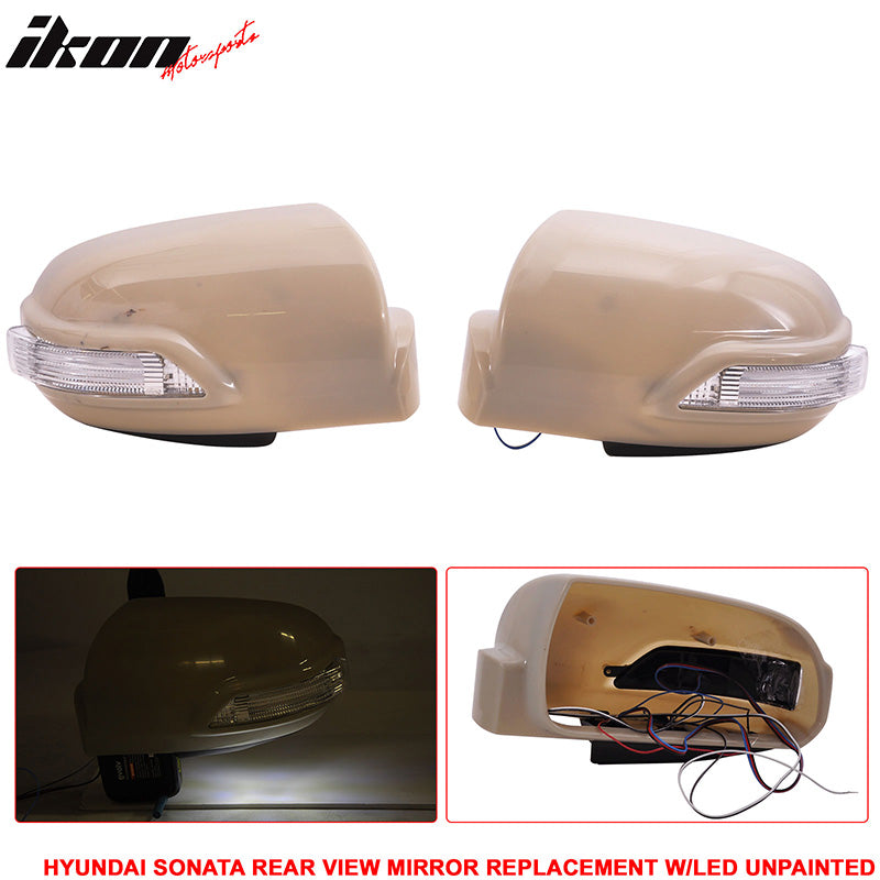 2004-2010 Sonata Side Mirror Outer Shell & CCFL Turn Signal