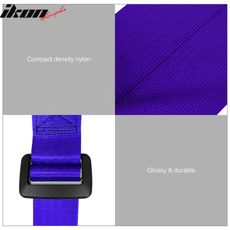 4 Point Racing Harness Buckle Seat Belt 2" Wide Nylon Purple Go-kart UTV ATV