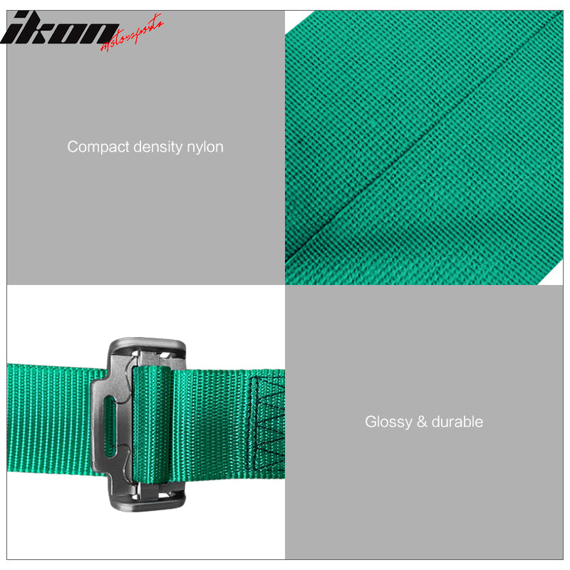 Clearance Sale 4 Point Race Harness Cam-lock Seat Belt 2" Wide Nylon Green