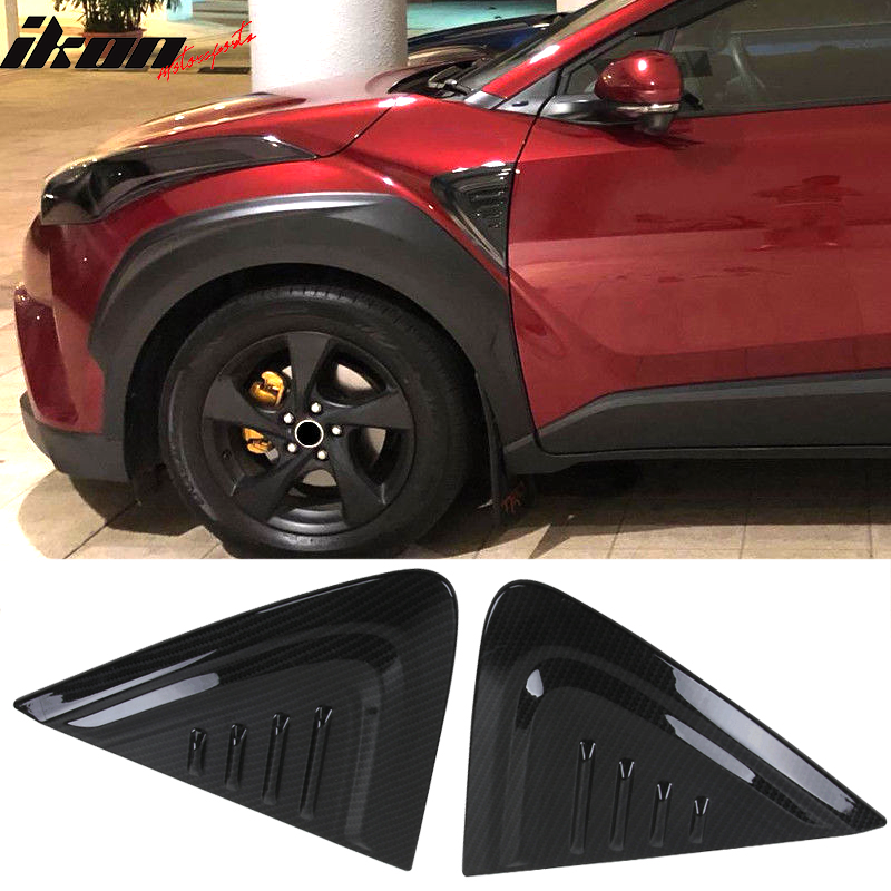 2017-2018 Toyota CHR MD Carbon Fiber Print Front Side Scoops