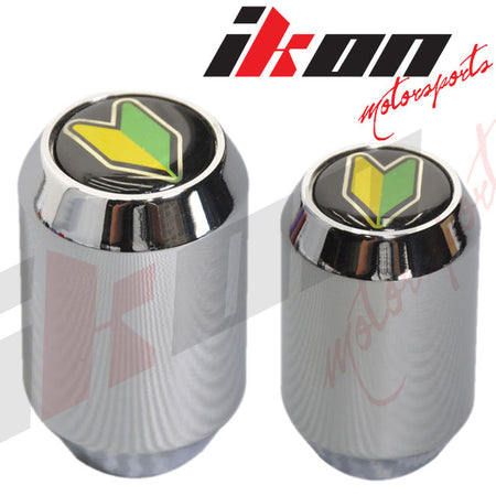 JDM Wakaba Driver Badge Chrome Short Throw Shifter Knob