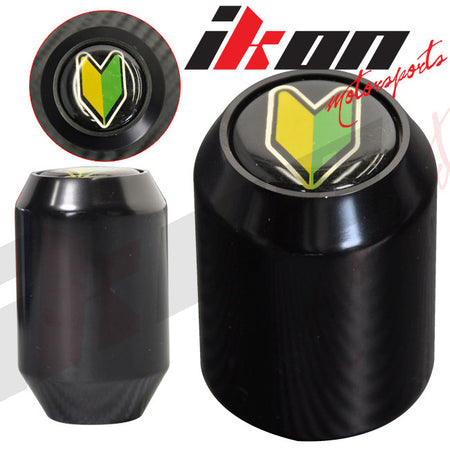 Black Aluminum M8X1.25MM MT Manual Gear Shift Shifter Knob BD Emblem