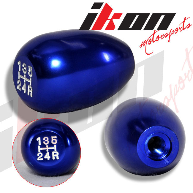 Blue Aluminum M8X1.25MM MT Manual Transmission Gear Shift Shifter Knob Lever