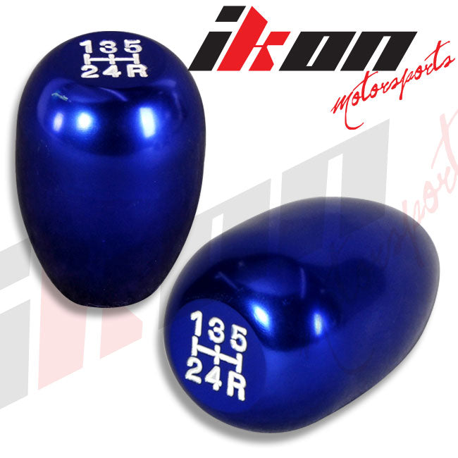 Blue Aluminum M10X1.5MM Thread MT Manual T-R Style Gear Shift Knob 5 Five Speed