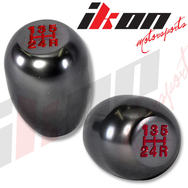 Gunmetal Universal M8X1.25 Manual Transmission Gear Shift Knob 5 Speed JDM