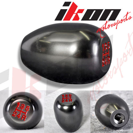 Gunmetal Aluminum MT M8X1.25 T-R Gear Shift Shifter Knob 5 Speed JDM Emblem Logo