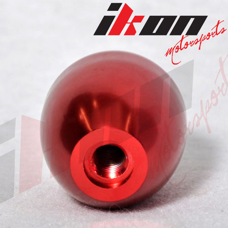 Red Aluminum MT M8X1.25 T-R Gear Shift Shifter Knob 5 Speed JDM Emblem Logo