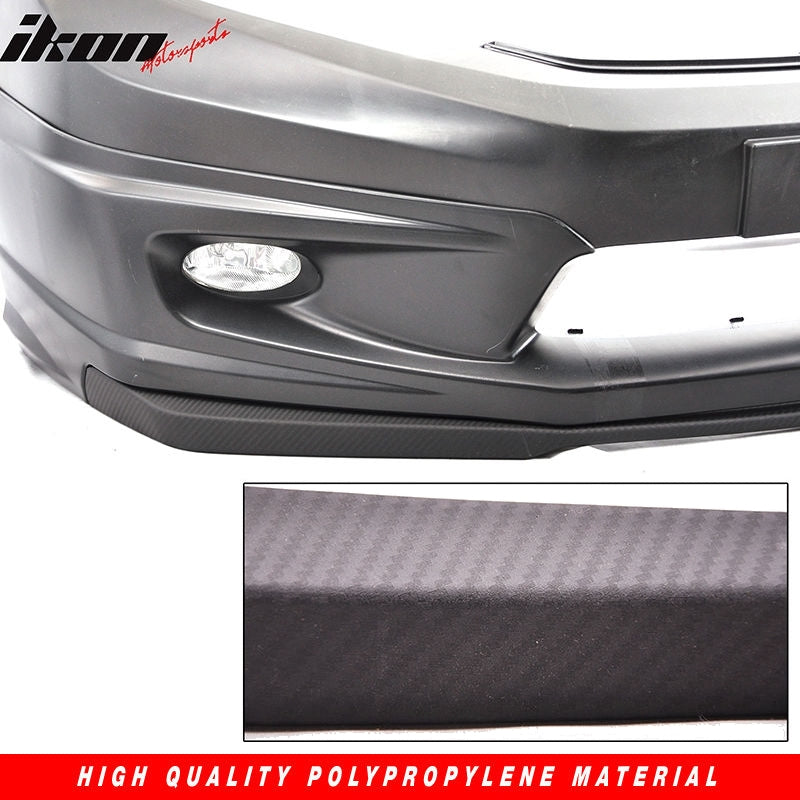 Fits 12-13 Civic Coupe 2 Door JDM Front Bumper Mugen Lip Conversion w/ Foglight