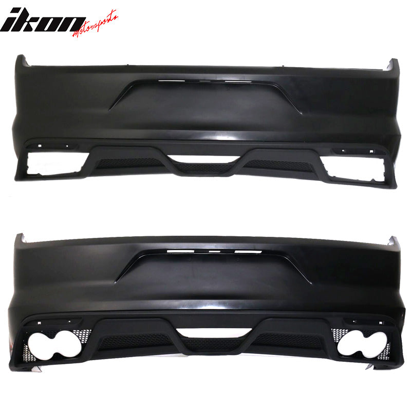 Fits 15-16 Mustang GT350 Rear Conversion Bumper Kit With Lower Valance Diffuser