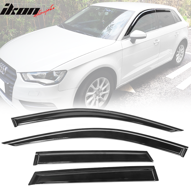 2013-2019 Audi A3 S3 RS3 Hatchback Window Visors Set Acrylic