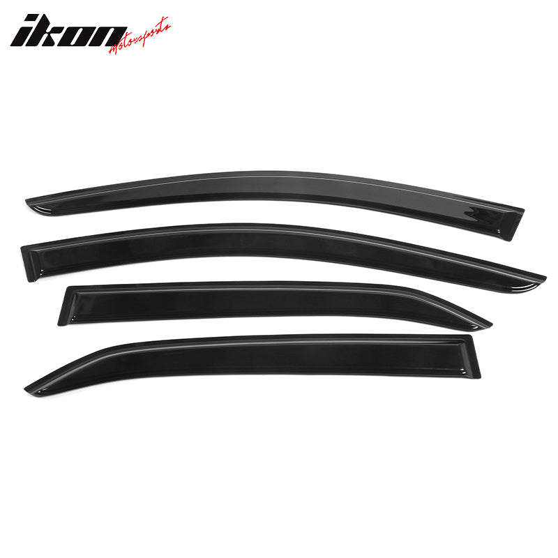 IKON MOTORSPORTS, Window Visor Compatible With 2018-2023 Chevy Equinox, Vent Sun Shade Rain Guards Side Window Deflectors