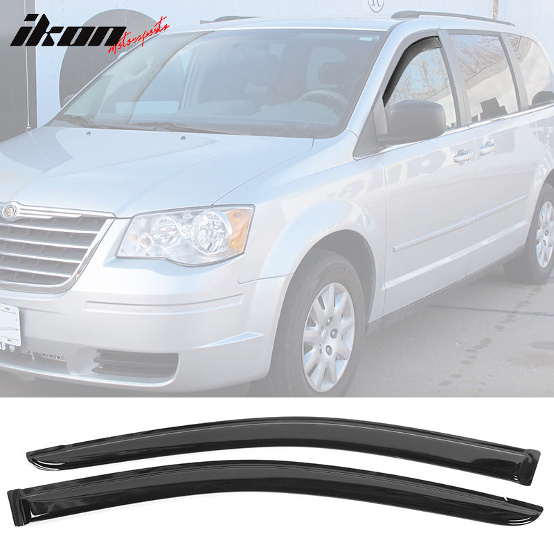 2008-2018 Grand Caravan &2008-2016 Chrysler Town&Country Window Visors