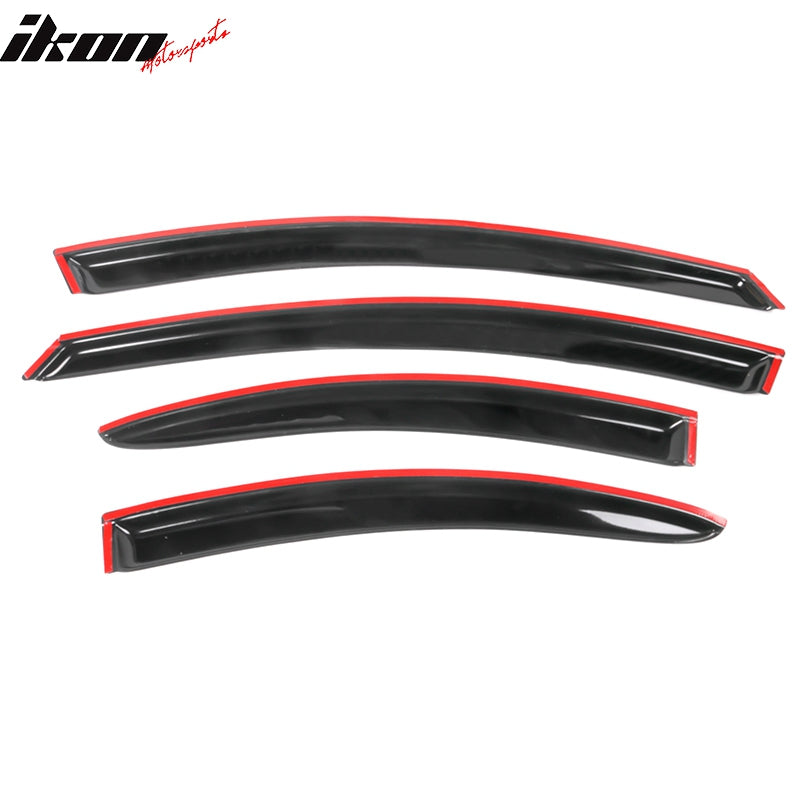 Fits 00-05 Dodge Neon Window Visors Acrylic Sun Shade Rain Guard Deflectors 4PC