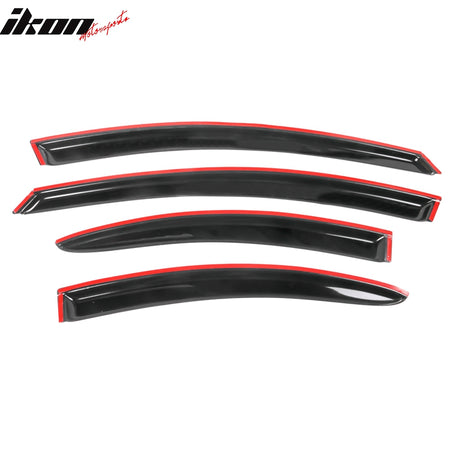 Fits 00-05 Dodge Neon Window Visors Acrylic Sun Shade Rain Guard Deflectors 4PC