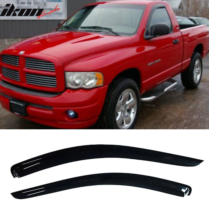 2002-2009 Dodge Ram 1500 2500 Cab Visor Windows Acrylic