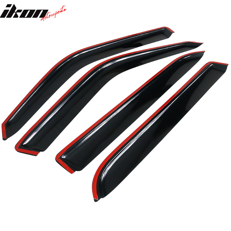 Fits 97-17 Ford Expedition & 98-17 Lincoln Navigator 4PCS Window Visors Tape-On