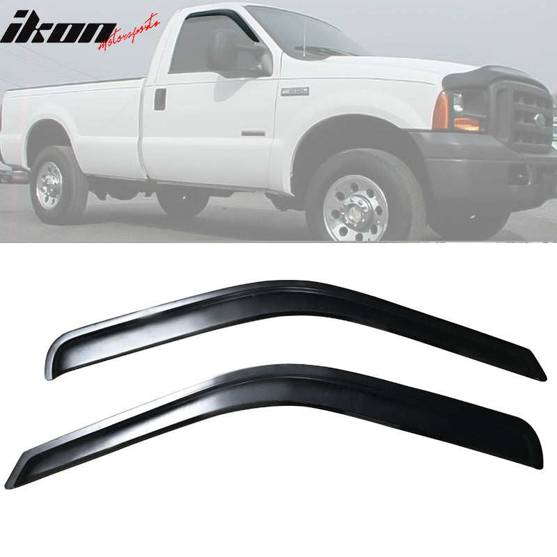 1999-2016 Ford F250-F550 Super Duty Standard Cab Tape On Window Visors