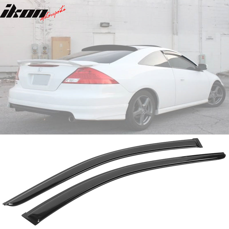 2003-2007 Honda Accord Coupe Tape on Visor Window Rain Guard Acrylic