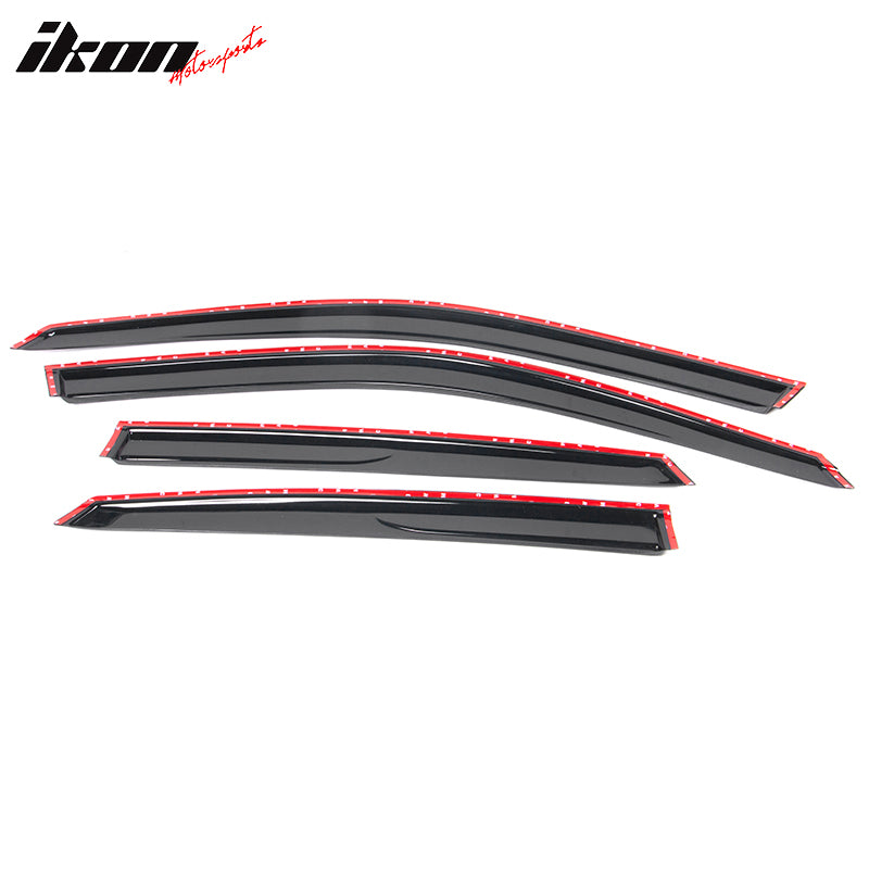 Fits 22-25 Honda Civic Sedan Acrylic Tape-on 4PCS Window Visors Vent Rain Guard