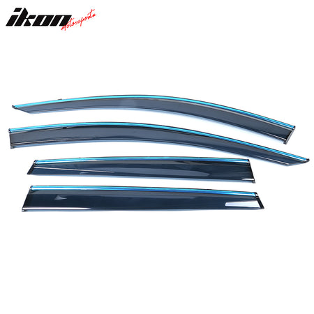 IKON MOTORSPORTS, Window Visor Compatible With 2017-2022 Honda CR-V Vent Sun Shade Rain Guards Side Window Deflectors