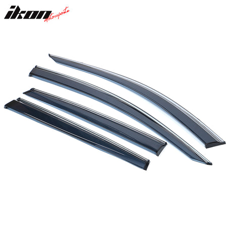 IKON MOTORSPORTS, Window Visor Compatible With 2017-2022 Honda CR-V Vent Sun Shade Rain Guards Side Window Deflectors