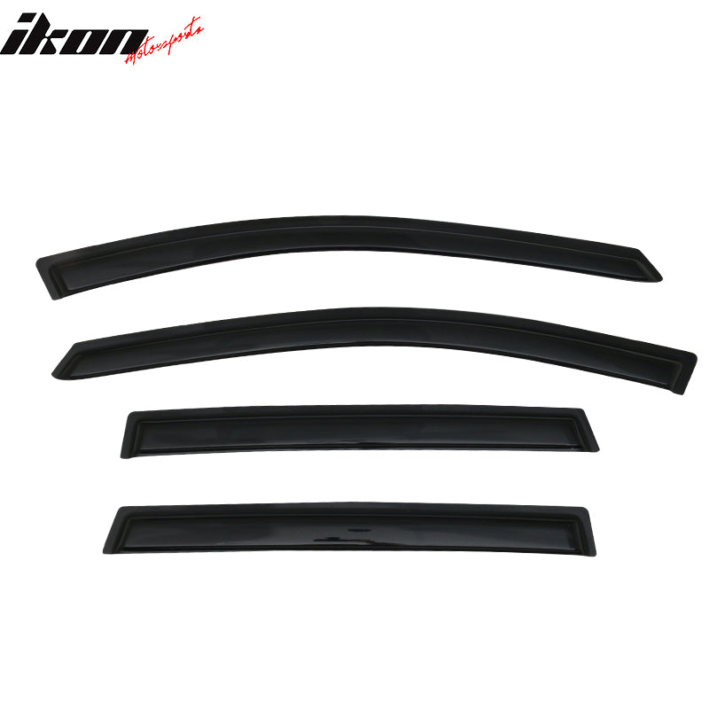 IKON MOTORSPORTS, Window Visor Compatible With 2017-2022 Honda CR-V Vent Sun Shade Rain Guards Side Window Deflectors