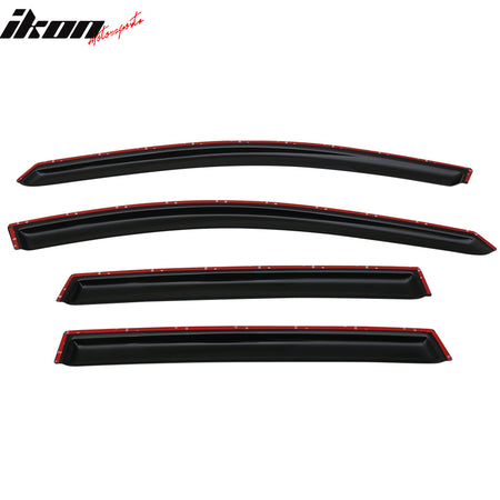 IKON MOTORSPORTS, Window Visor Compatible With 2017-2022 Honda CR-V Vent Sun Shade Rain Guards Side Window Deflectors