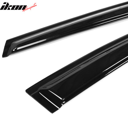 IKON MOTORSPORTS, Window Visor Compatible With 2020-2022 Toyota Corolla Sedan Vent Sun Shade Rain Guards Side Window Deflectors