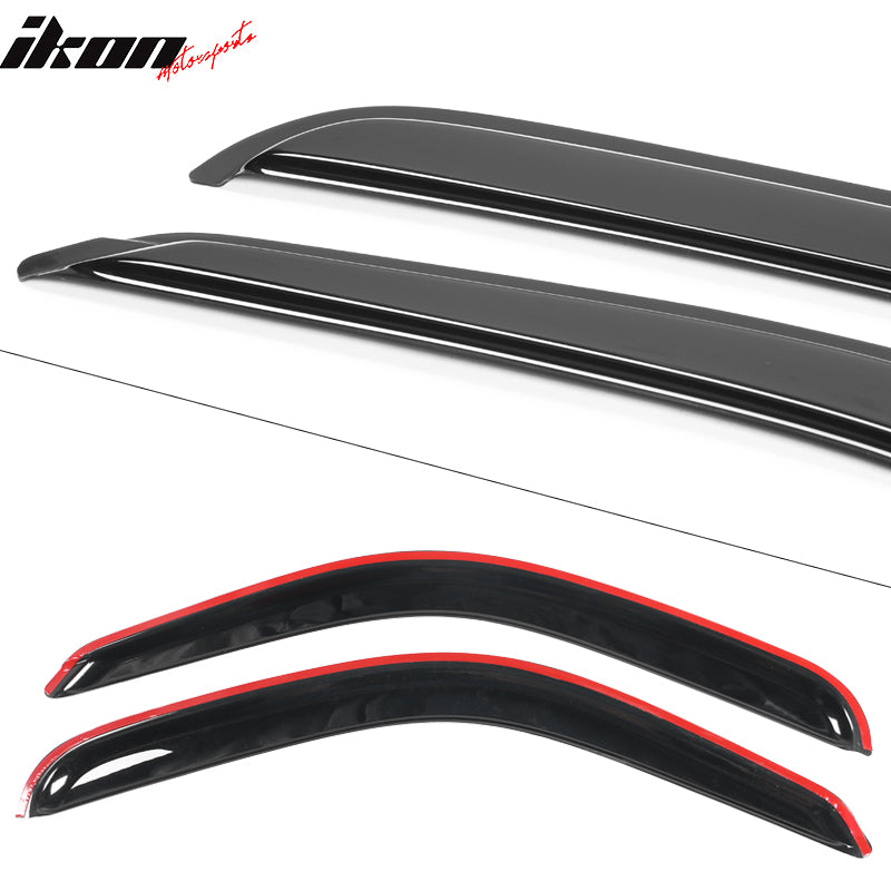 Fits 95-04 Toyota Tacoma Standard Cab Acrylic 2PCS Window Visors Vent Rain Guard