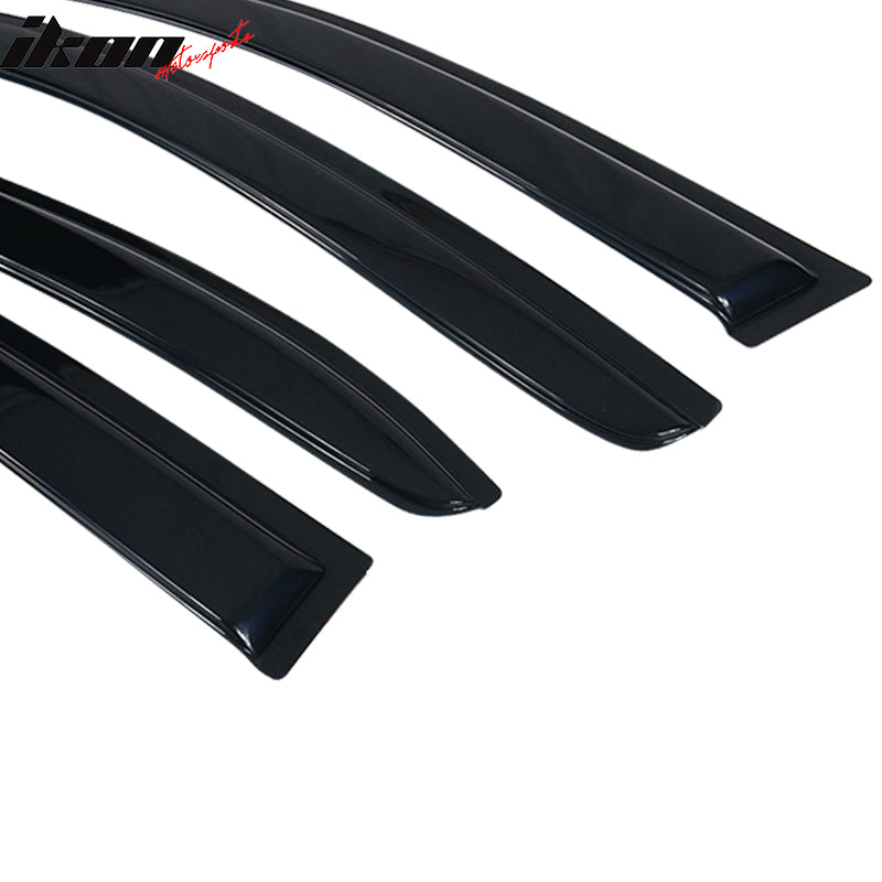 Fits 11-18 Volkswagen Jetta A6 Sedan Tape On 4PCS Window Visors Vent Rain Guard