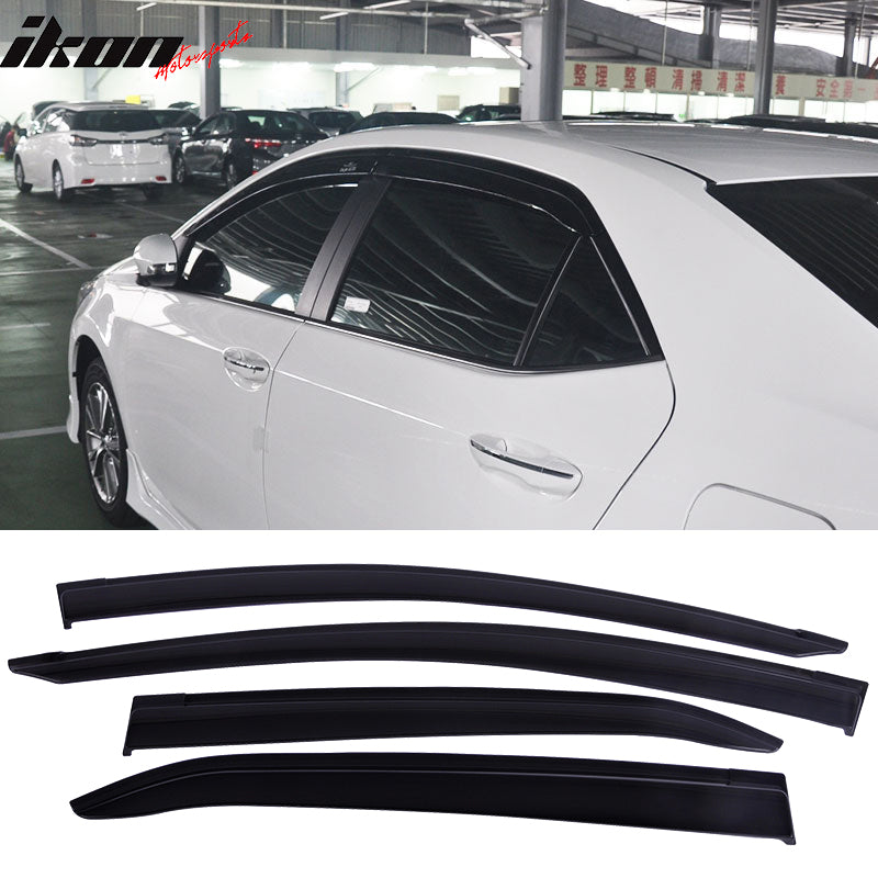 2014-2019 Toyota Corolla Slim Style Window Visors Acrylic