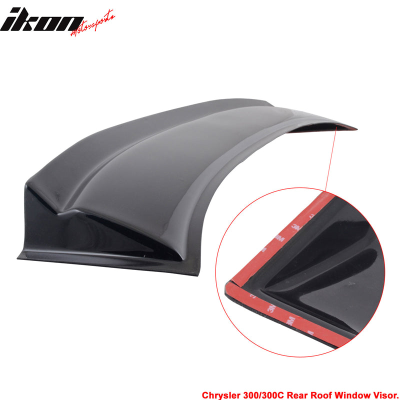 Fits 05-10 Chrysler 300 300C GTS Style Acrylic Rear Roof Spoiler Wing Sun Guard