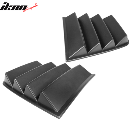 Fits 11-23 Dodge Charger V1 Style Side Window Scoop Louver Gloss Black