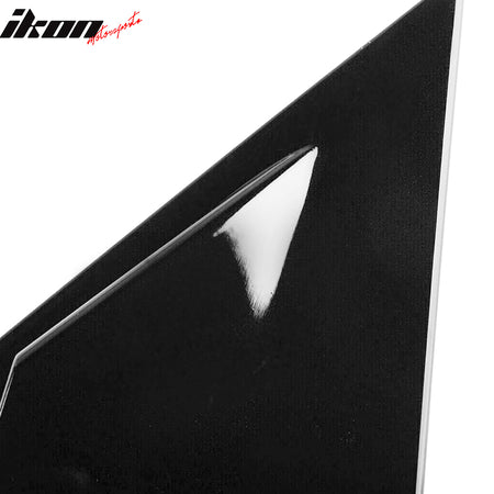 Fits 18-22 Honda Accord OE Side Window Louver Quarter Panel Gloss Black ABS