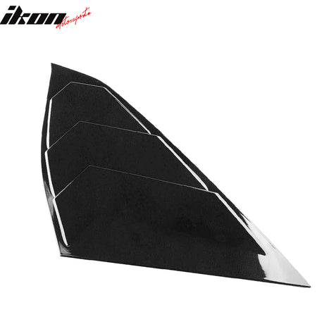 Fits 18-22 Honda Accord OE Side Window Louver Quarter Panel Gloss Black ABS