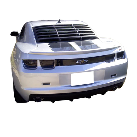 Fits 10-15 Camaro Rear Window Louver Matte Black Gloss Black Carbon Fiber Print