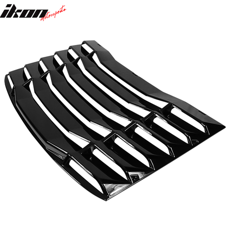 Windshield Louver Compatible With 2016-2023 Chevy Camaro (Not Fit Convertible), IKON Style Rear Window Louvers Cover Sun Shade ABS by IKON MOTORSPORTS, 2017 2018