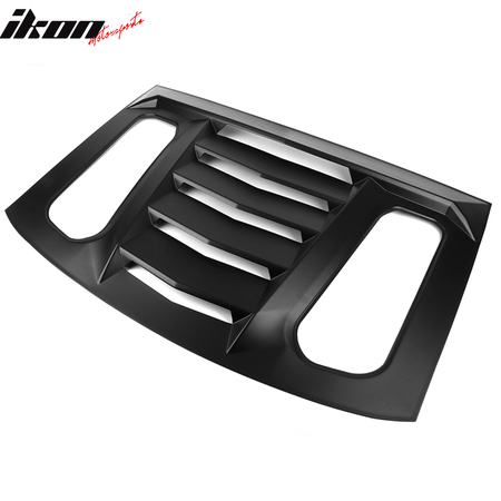 Fits 16-23 Chevrolet Camaro Coupe 2PCS GT Side + IKON V2 Rear Window Louvers ABS