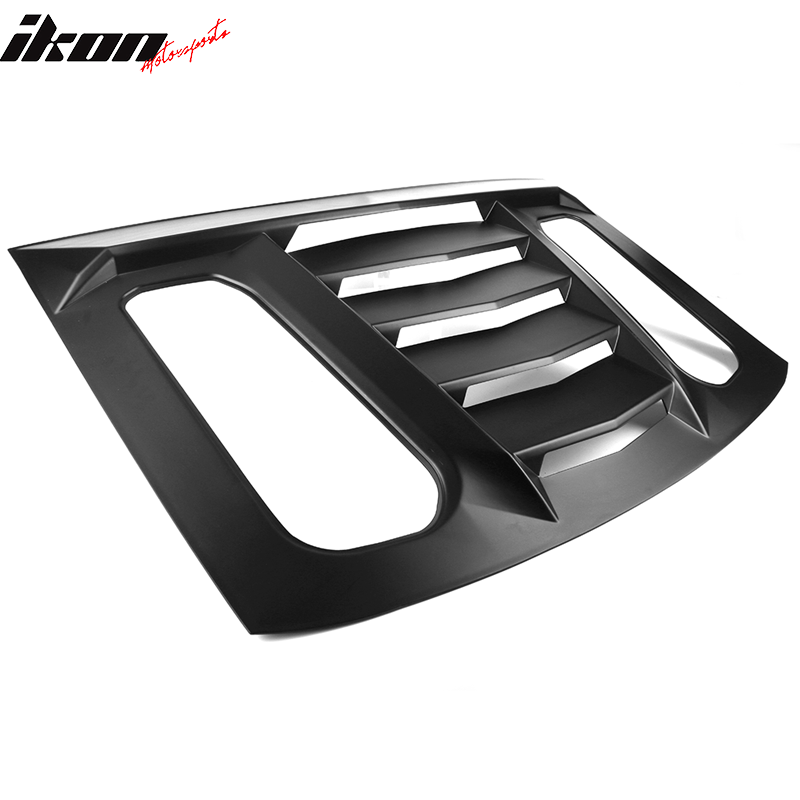 Fits 16-23 Camaro IKON V2 Window Louver Matte / Gloss Black / Carbon Fiber Print