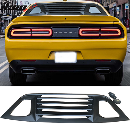 Fits 08-23 Dodge Challenger V2 Style Rear Side Window Louver Air Vent