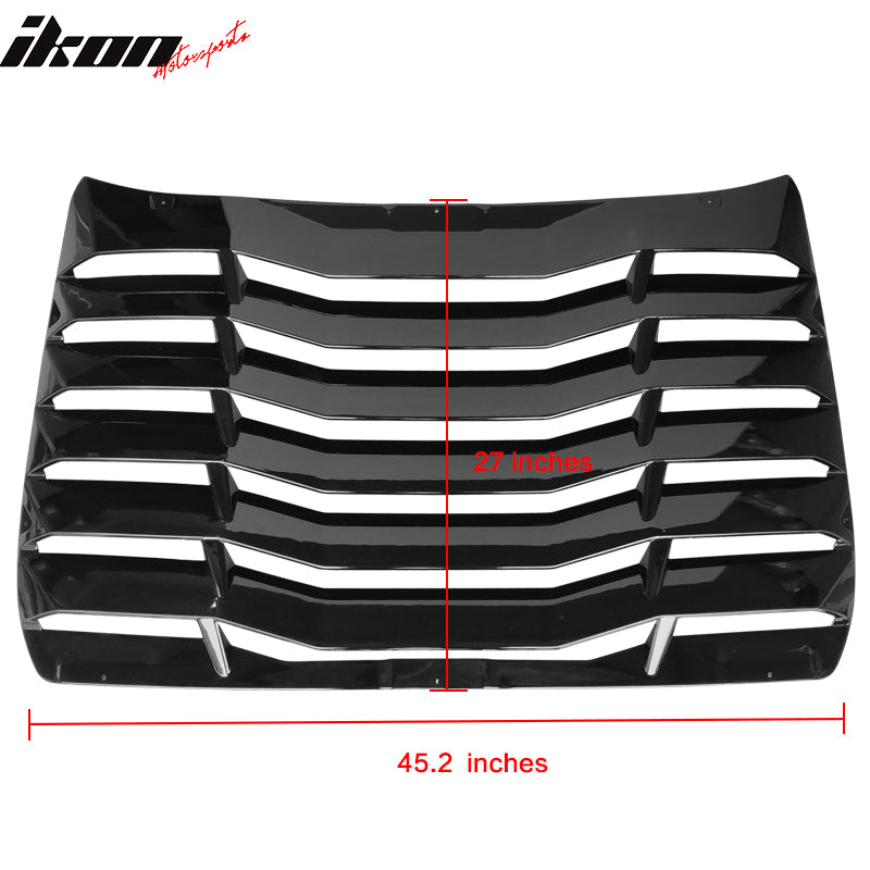 Fits 16-20 Honda Civic Sedan IKON Style Window Louver ABS Carbon Fiber Print