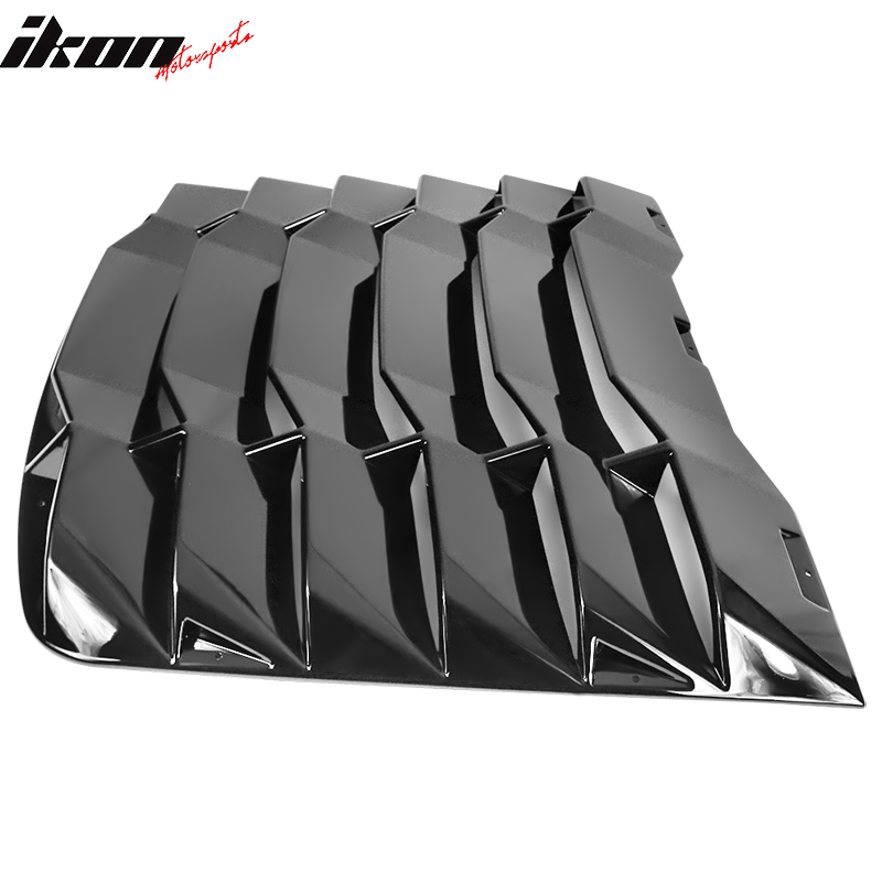 Fits 03-08 Nissan 350Z IKON Style Rear Window Louver Sun Shade ABS Gloss Black