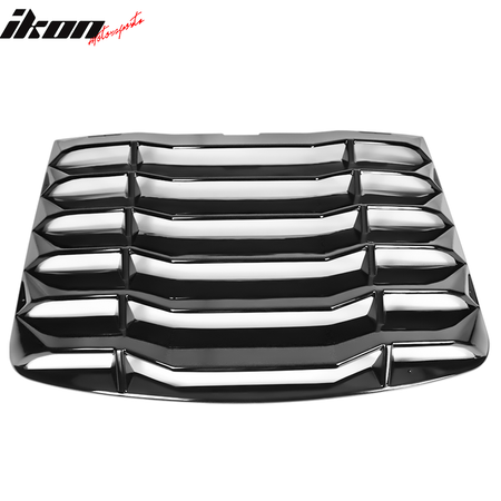 Fits 03-08 Nissan 350Z IKON Style Rear Window Louver Sun Shade ABS Gloss Black