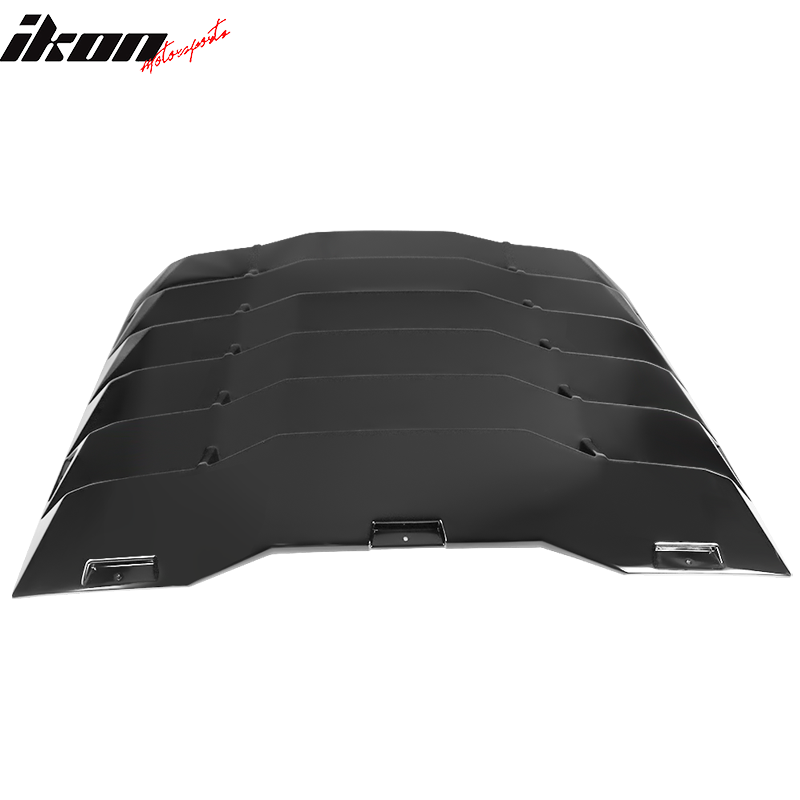 Fits 03-08 Nissan 350Z IKON Style Rear Window Louver Sun Shade ABS Gloss Black