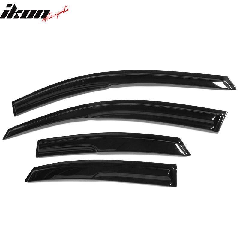 2000-2007 Ford Focus Mugen Style Smoke Tinted Window Visor Acrylic