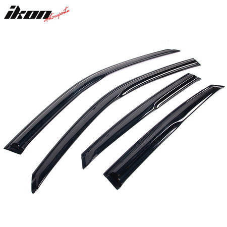 Fits 22-25 Honda Civic Sedan Mugen Style Window Visors Acrylic Air Deflector 4Pc