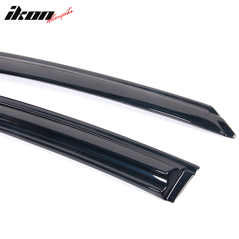 Fits 22-25 Honda Civic Sedan Mugen Style Window Visors Acrylic Air Deflector 4Pc