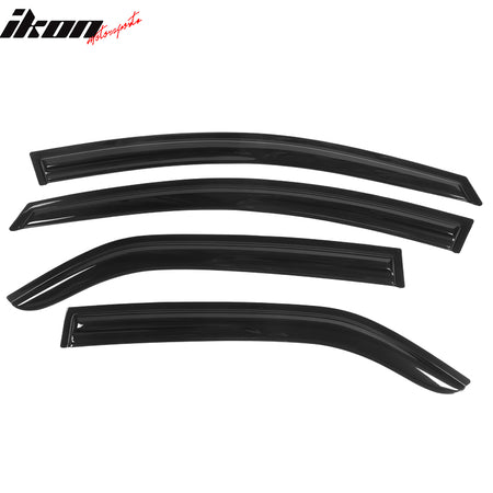 Fits 09-13 Kia Forte Sedan Mugen Style Acrylic Window Visors 4Pc Set