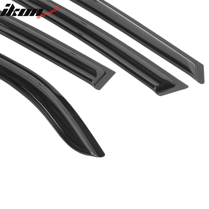 Fits 09-13 Kia Forte Sedan Mugen Style Acrylic Window Visors 4Pc Set